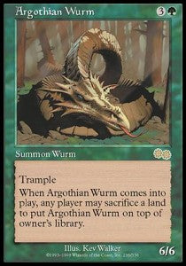 Argothian Wurm - Urza's Saga (Rare) [USG-236]