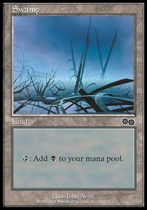 Swamp (V.1) - Urza's Saga (Land) [USG-339]