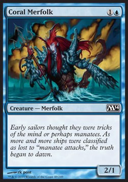 Coral Merfolk - Magic 2014 (Common) [M14-49]