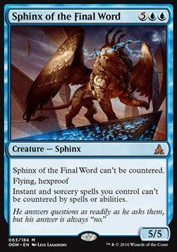 Sphinx of the Final Word - Oath of the Gatewatch (Mythic) [OGW-63]