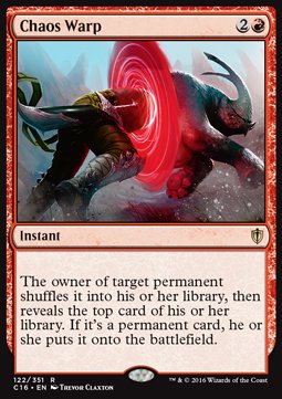Chaos Warp - Commander 2016 (Rare) [C16-122]