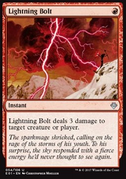 Lightning Bolt - Archenemy: Nicol Bolas (Uncommon) [E01-54]