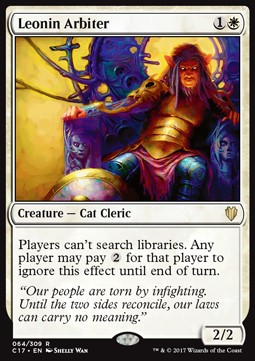 Leonin Arbiter - Commander 2017 (Rare) [C17-64]