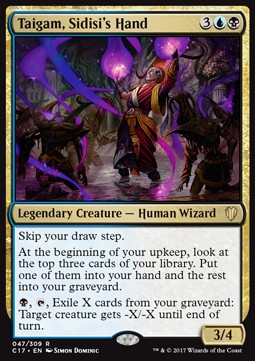 Taigam, Sidisi's Hand - Commander 2017 (Rare) [C17-47]
