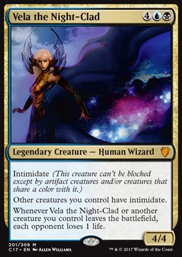 Vela the Night-Clad - Commander 2017 (Mythic) [C17-201]