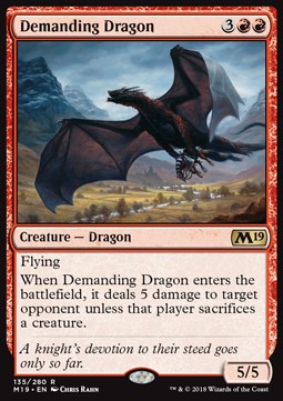 Demanding Dragon - Core 2019 (Rare) [M19-135]