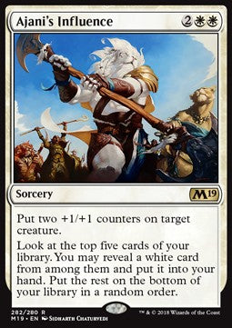Ajani's Influence - Core 2019 (Rare) [M19-282]