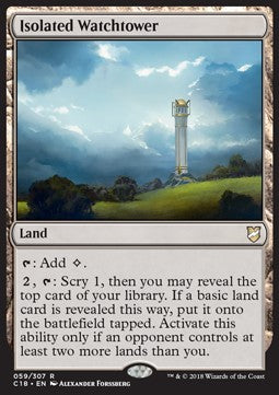 Isolated Watchtower - Commander 2018 (Rare) [C18-59]