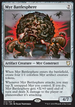 Myr Battlesphere - Commander 2018 (Rare) [C18-212]