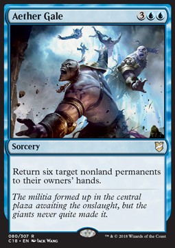 Aether Gale - Commander 2018 (Rare) [C18-80]