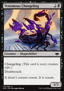 Venomous Changeling - Modern Horizons (Common) [MH1-114]