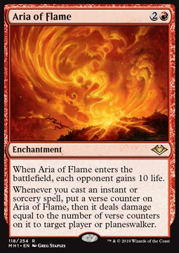 Aria of Flame - Modern Horizons (Rare) [MH1-118]