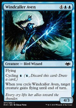 Windcaller Aven - Modern Horizons (Common) [MH1-77]