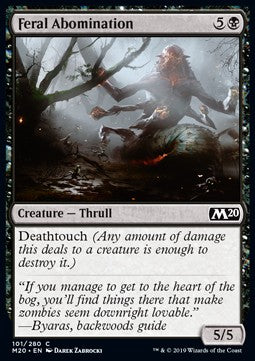 Feral Abomination - Core 2020 (Common) [M20-101]