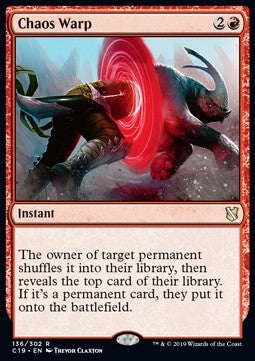 Chaos Warp - Commander 2019 (Rare) [C19-136]