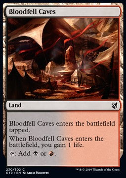 Bloodfell Caves - Commander 2019 (Common) [C19-230]