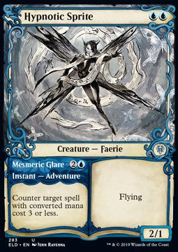 Hypnotic Sprite // Mesmeric Glare - Throne of Eldraine: Extras (Uncommon) [XELD-283]