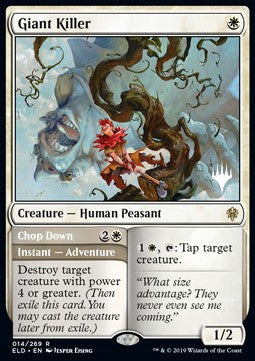 Giant Killer // Chop Down (V.2) - Throne of Eldraine: Promos (Rare) [PELD-14]