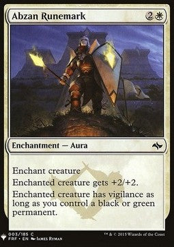 Abzan Runemark - Mystery Booster (Common) [MYS-3]