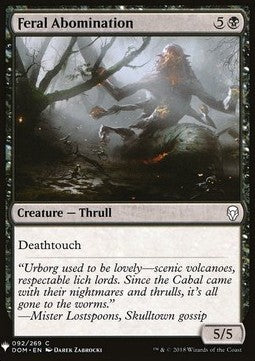 Feral Abomination - Mystery Booster (Common) [MYS-92]