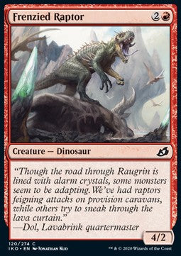 Frenzied Raptor - Ikoria: Lair of Behemoths (Common) [IKO-120]