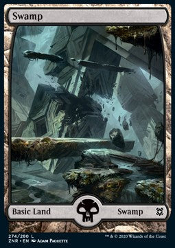 Swamp (V.3) - Zendikar Rising (Land) [ZNR-274]