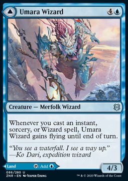 Umara Wizard // Umara Skyfalls - Zendikar Rising (Uncommon) [ZNR-86]