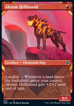 Akoum Hellhound - Zendikar Rising: Extras (Common) [XZNR-299]