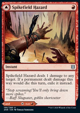 Spikefield Hazard // Spikefield Cave - Zendikar Rising (Uncommon) [ZNR-166]