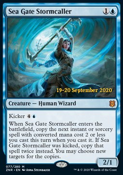 Sea Gate Stormcaller (V.2) - Zendikar Rising: Promos (Mythic) [PZNR-77]