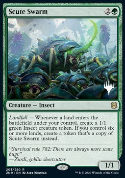 Scute Swarm (V.1) - Zendikar Rising: Promos (Rare) [PZNR-203]