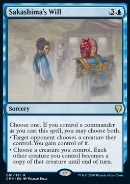 Sakashima's Will - Commander Legends (Rare) [CMR-91]