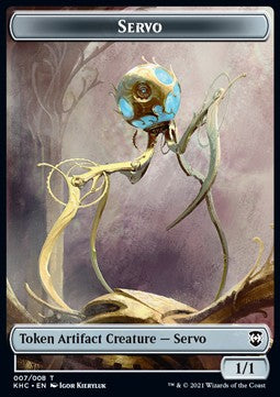 Servo Token (A 1/1) // Elf Warrior Token (G 1/1) - Commander: Kaldheim (Token) [KHC-T 7/15]