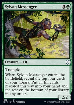 Sylvan Messenger - Commander: Kaldheim (Uncommon) [KHC-75]