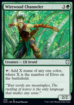 Wirewood Channeler - Commander: Kaldheim (Uncommon) [KHC-79]