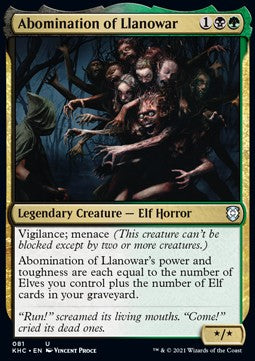 Abomination of Llanowar - Commander: Kaldheim (Uncommon) [KHC-81]