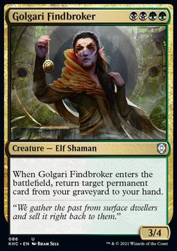 Golgari Findbroker - Commander: Kaldheim (Uncommon) [KHC-86]