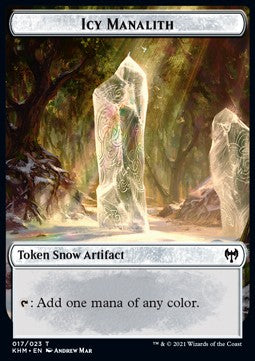 Icy Manalith Token - Kaldheim: Extras (Token) [XKHM-T17]