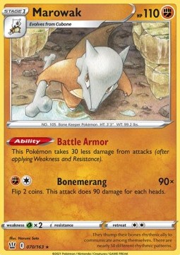 Marowak - Battle Styles (Rare) [BST-70]