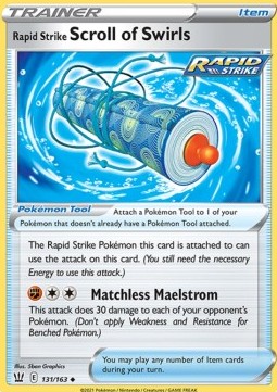 Rapid Strike Scroll of Swirls - Battle Styles (Uncommon) [BST-131]