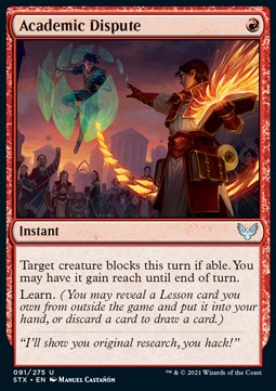 Academic Dispute - Strixhaven: School of Mages (Uncommon) [STX-91]