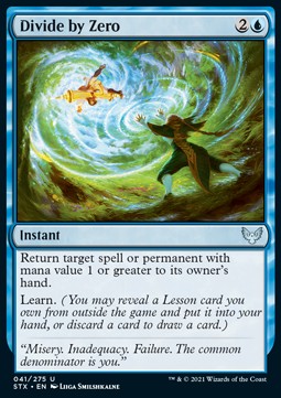 Divide by Zero - Strixhaven: School of Mages (Uncommon) [STX-41]