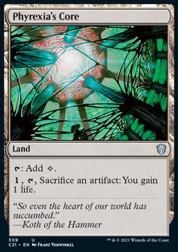 Phyrexia's Core - Commander: Strixhaven (Uncommon) [C21-309]