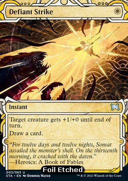 Defiant Strike (V.3) - Mystical Archive (Uncommon) [STA-3]