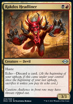 Rakdos Headliner - Modern Horizons 2 (Uncommon) [MH2-210]