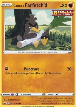 Galarian Farfetch'd - Chilling Reign (Common) [CRE-078]