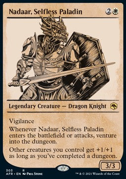 Nadaar, Selfless Paladin - Adventures in the Forgotten Realms: Extras (Rare) [XAFR-303]