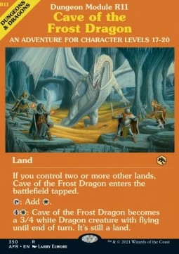 Cave of the Frost Dragon - Adventures in the Forgotten Realms: Extras (Rare) [XAFR-350]