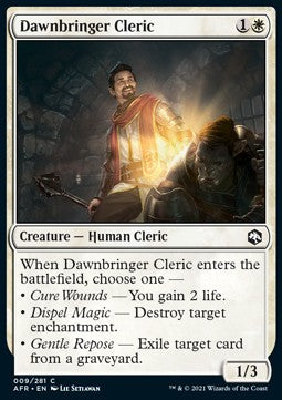 Dawnbringer Cleric - Adventures in the Forgotten Realms (Common) [AFR-9]