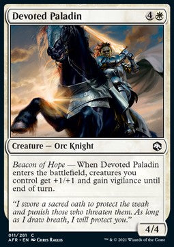 Devoted Paladin - Adventures in the Forgotten Realms (Common) [AFR-11]